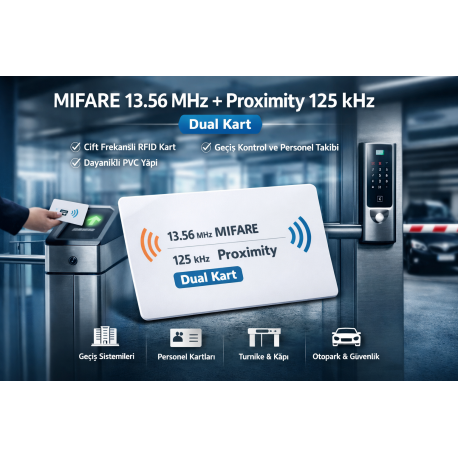 Mifare 13.56 MHz + Proximity 125 kHz Dual Kart