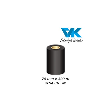 70 mm x 300 m WAX RİBON
