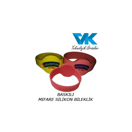 BASKILI MIFARE SİLİKON BİLEKLİK