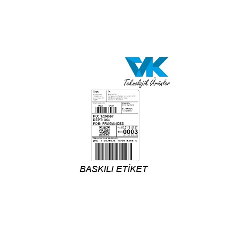 BASKILI ETİKET