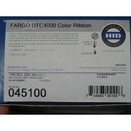 FARGO  dtc1000 – dtc1250 renkli ribon 250 baskı