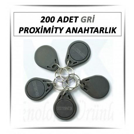 200 Adet Kırmızı Proximity Anahtarlık