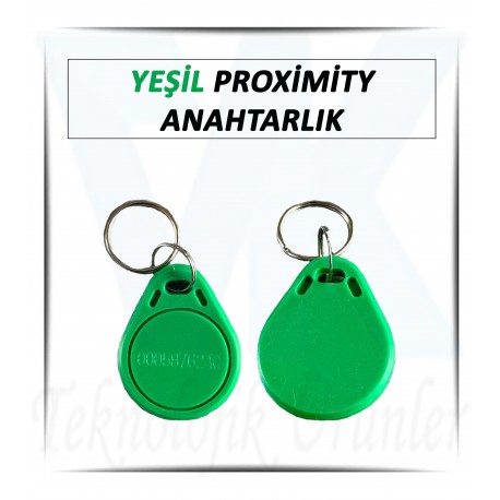 Proximity Anahtarlık Yeşil Renk 125 KHz