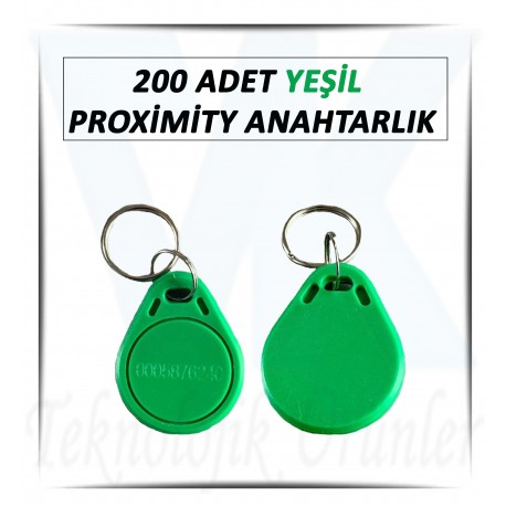 Proximity Anahtarlık Yeşil Renk 125 KHz