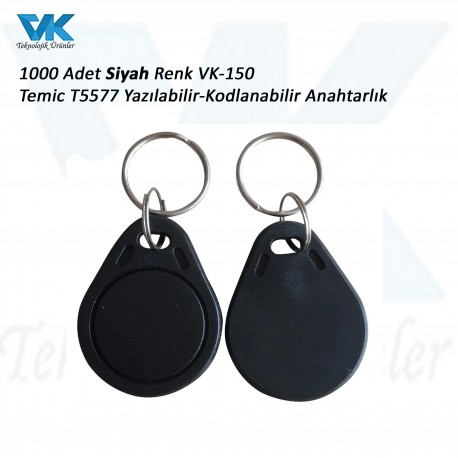 500 Adet VK-150 Temic T5577 Yazılabilir-Kodlanabilir Anahtarlık